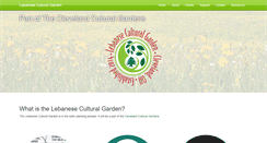 Desktop Screenshot of lebaneseculturalgarden.org